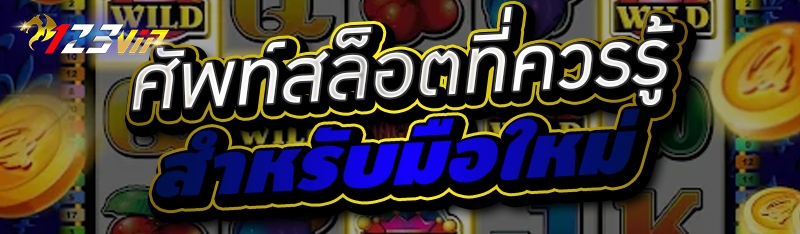 ศัพท์สล็อตที่ควรรู้ สำหรับมือใหม่  